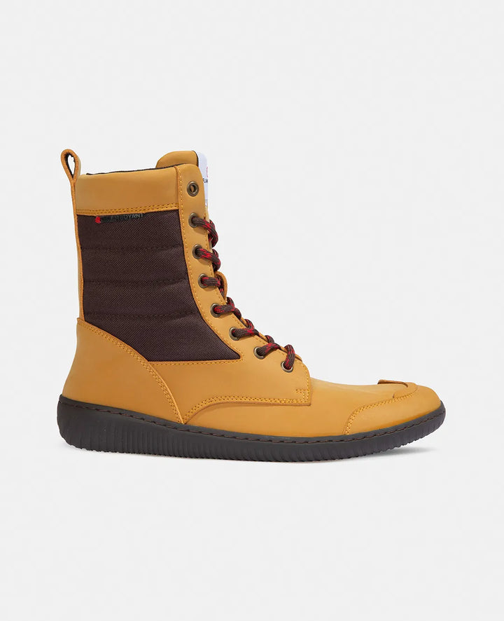 Minimal Yellow Vegan Barefoot Boots